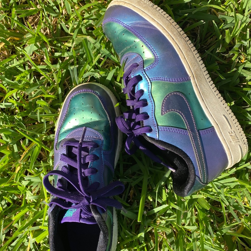 Size 3 girls Air Force one Neptune galaxy purple